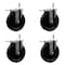 Service Caster 6'' Phenolic Swivel 7/16'' Grip Ring Stem Caster with Total Lock Brake, 4PK SCC-GRTTL20S615-PHR-716138-4 - alternate 1